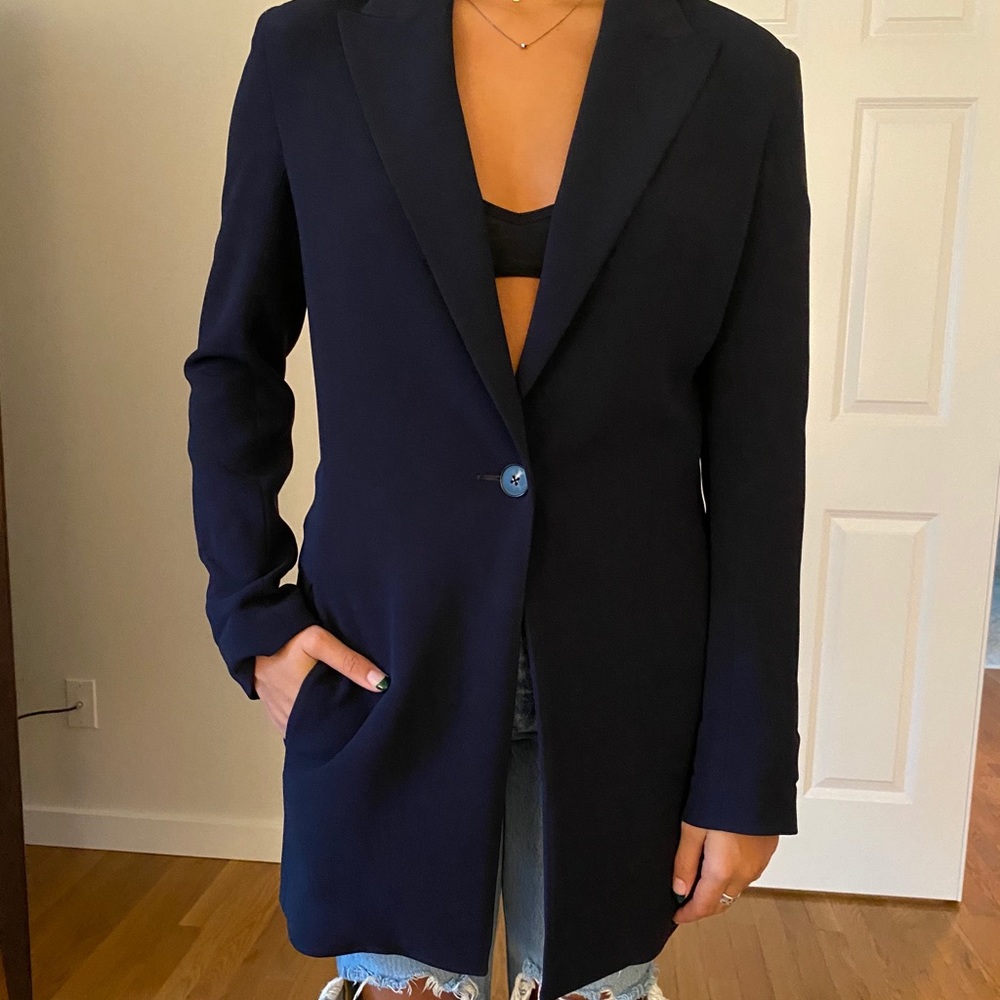 The Row navy blazer